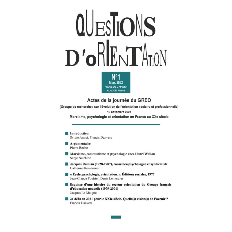 Questions d'orientation 1 de 2022