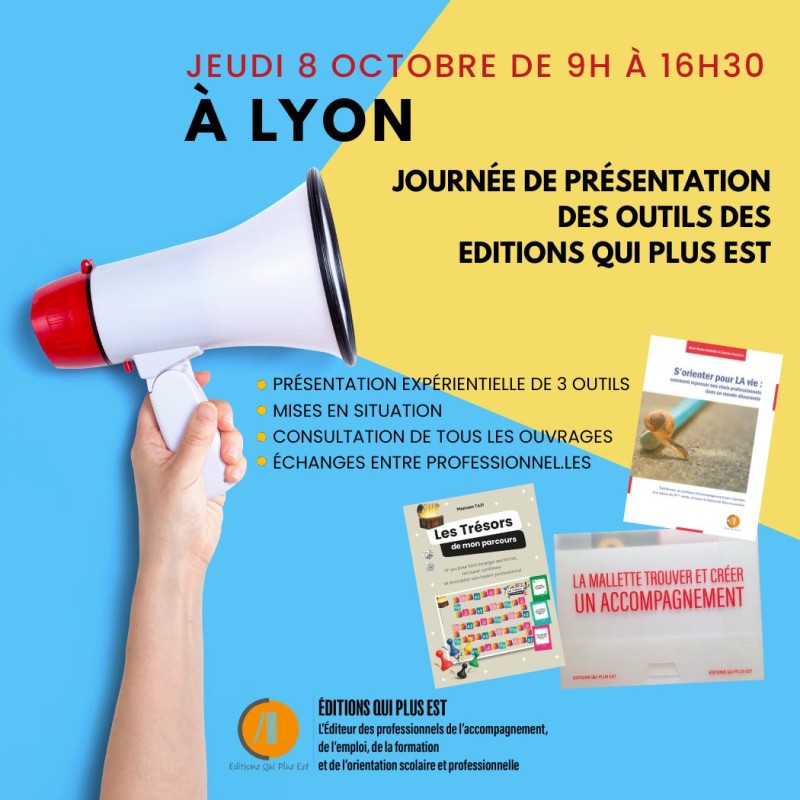 Journée de présentation des outils des Editions Qui Plus Est le 8 octobre à Lyon