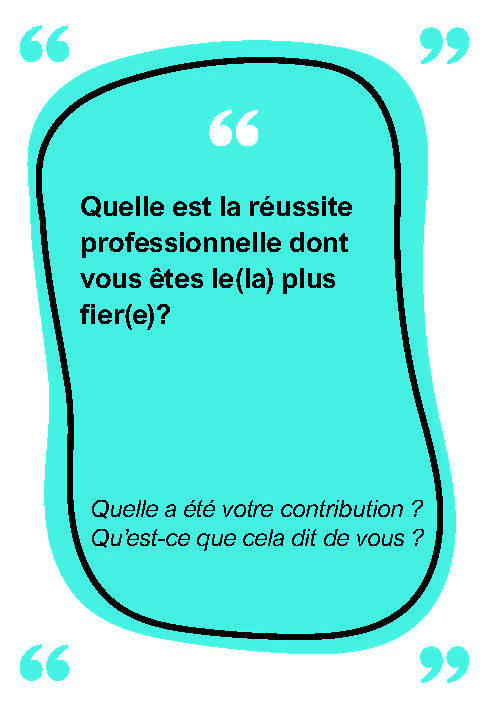 carte et si je préparais mon entretien d'embauche : quelle est la réussite professionnelle dont vous êtes le plus fier ?