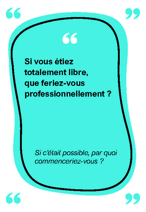 carte et si je préparais mon entretien d'embauche : si vous étiez libre, que feriez-vous professionnellement ? ?